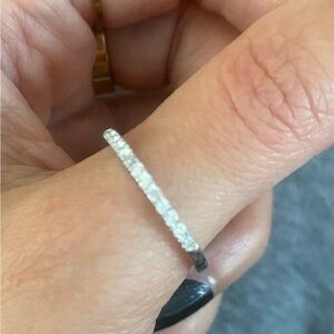 14K White Gold Diamond Ring – Size 8 (1/5 CTW)